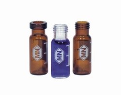 Combi packs of screw thread vials and screw caps N 8 | Description : Combipack N 8-1, clear + N 8, with phenolic  resin screw caps and red / white seals